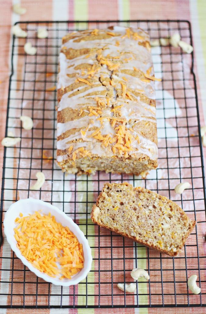 Cashew carrot bread
